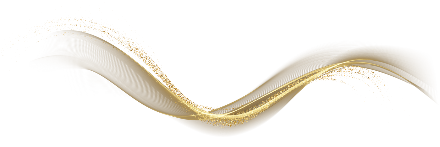 Gold Abstract Wave Line